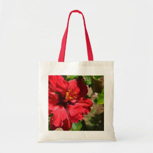 Red Hibiscus Bag Tygkasse