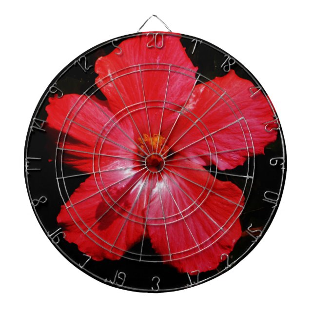 Red Hibiscus Darttavla (Framsidan)