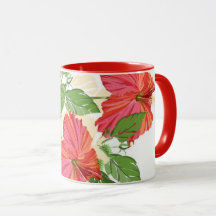 Red Hibiscus Mugg