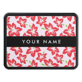 Red Hibiscus, Red Flowers, ditt namn Dragkroksskydd