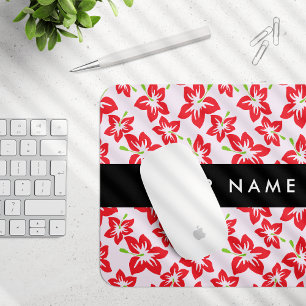 Red Hibiscus, Red Flowers, ditt namn Musmatta