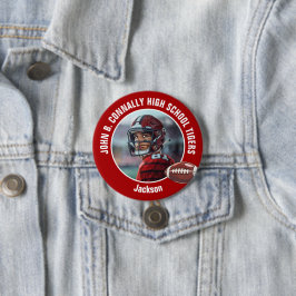 Red High School Football Player Photo Large Brag Knapp