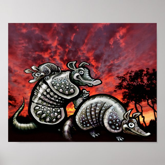 Red Himlar Armadillos Poster (Framsidan)