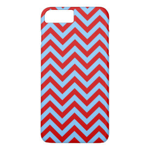 Red, Himlar Blue Large Chevron ZigZag Mönster