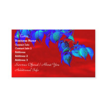 Red Himlar Blue Löv Affärskorts