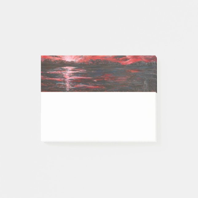 Red Himlar i natt Post-it Block (Framsida)