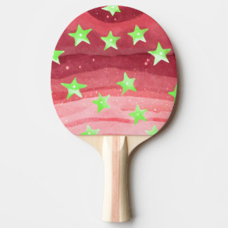 Red himlar med stjärnor pingisracket