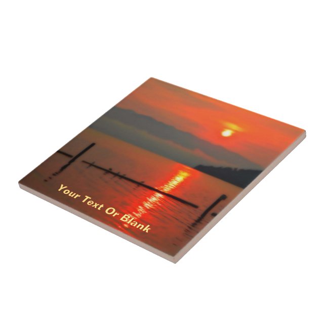 Red Himlar på morgonen Kakelplatta (Sidan)