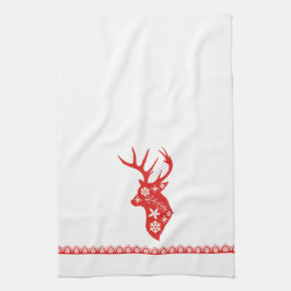 Red Hjort-jultornet Kökshandduk