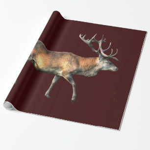 Red Hjort Stag Wildlife Animal Design Presentpapper