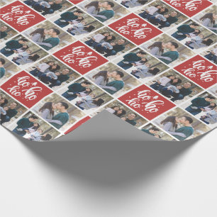 Red Ho Ho Ho God jul - 3 foton Presentpapper