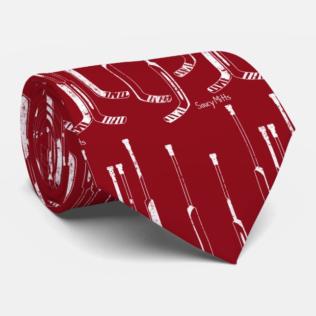 Red Hockey Goalie Sticks Slips (Rullad)