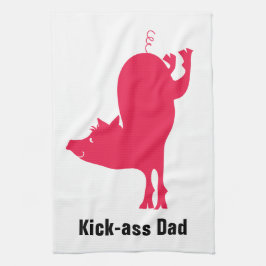 Red Hog Barbeque Kitchen Towel Kökshandduk