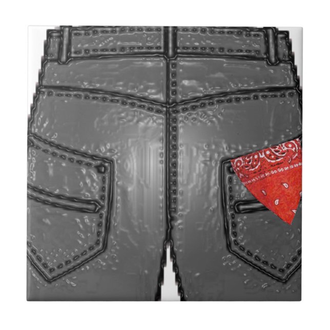 Red Höger Hanky Kakelplatta (Framsidan)