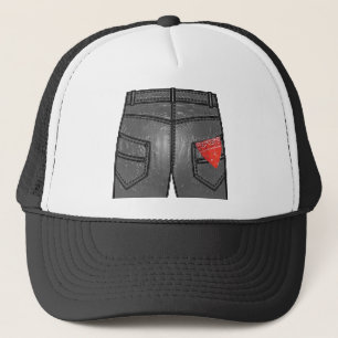 Red Höger Hanky Truckerkeps