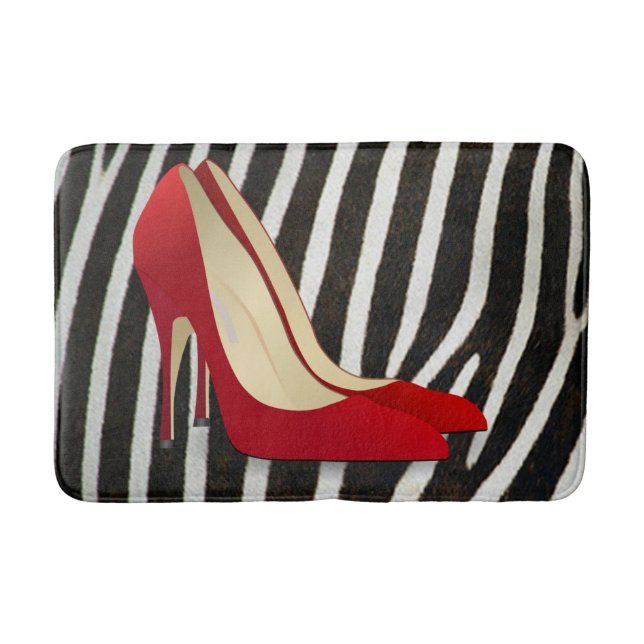 RED HÖGKLACKARS BATH MAT BADRUMSMATTA (Framsidan)