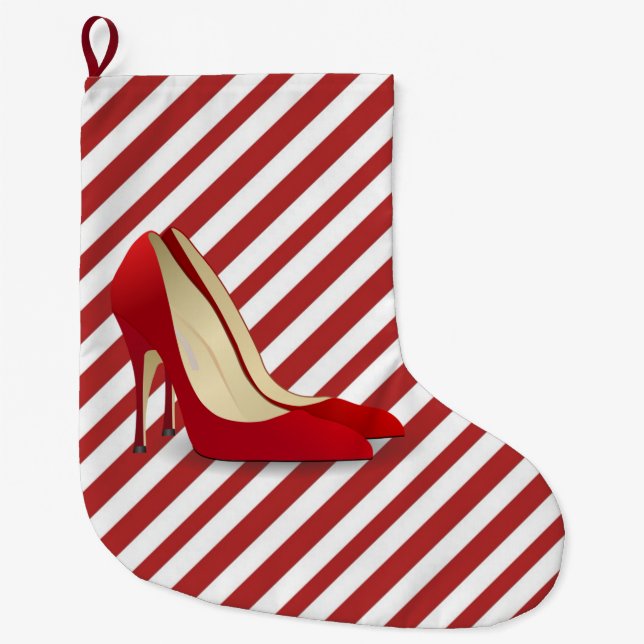 RED HÖGKLACKARS CHRISTMAS STOCKING STOR JULSTRUMPA (Framsidan)