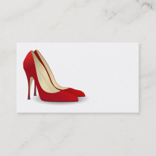 RED HÖGKLACKARS SHOES-AFFÄRSKORT VISITKORT