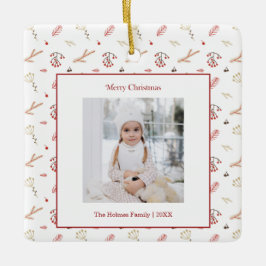 Red Holly Berry Helgdag Ornament