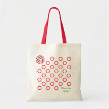 Red Honeycomb Tote Bag | Bee Inspired Design