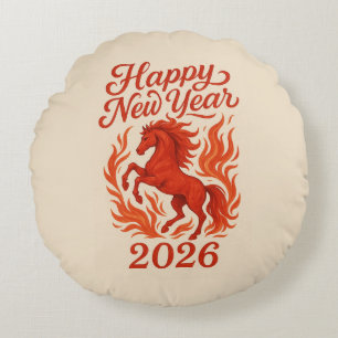 Red Horse 2026 Rund Kudde