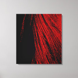 Red Horse Abstrakt Stretched Kanvastryck