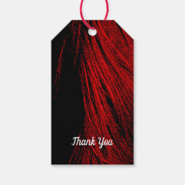 Red Horse Mane Abstrakt Gift Märkre Presentetikett