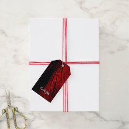 Red Horse Mane Abstrakt Gift Märkre Presentetikett