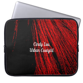 Red Horse Mane Abstrakt Laptop sleeve