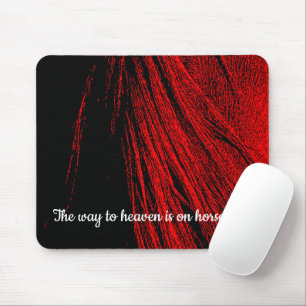 Red Horse Mane Abstrakt Mouse Pad Musmatta