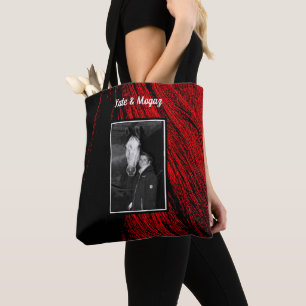 Red Horse Mane Abstrakt Photo Tote Bag Tygkasse