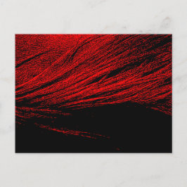Red Horse Mane Abstrakt Postcard Vykort