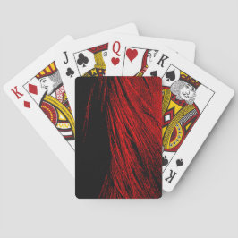 Red Horse Mane Abstrakt Spelkort