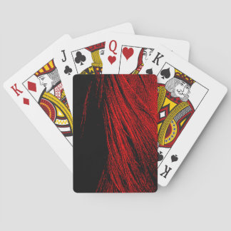Red Horse Mane Abstrakt Spelkort