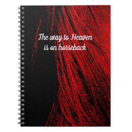 Red Horse Mane Abstrakt Spiral bärbar dator Anteckningsbok