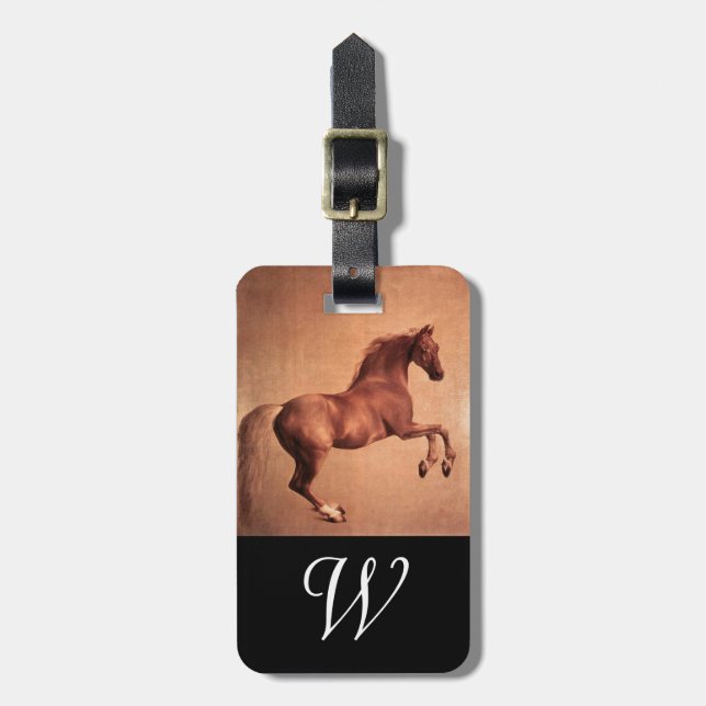 RED HORSE Monogram Bagagebricka (Vertikal Framsida)