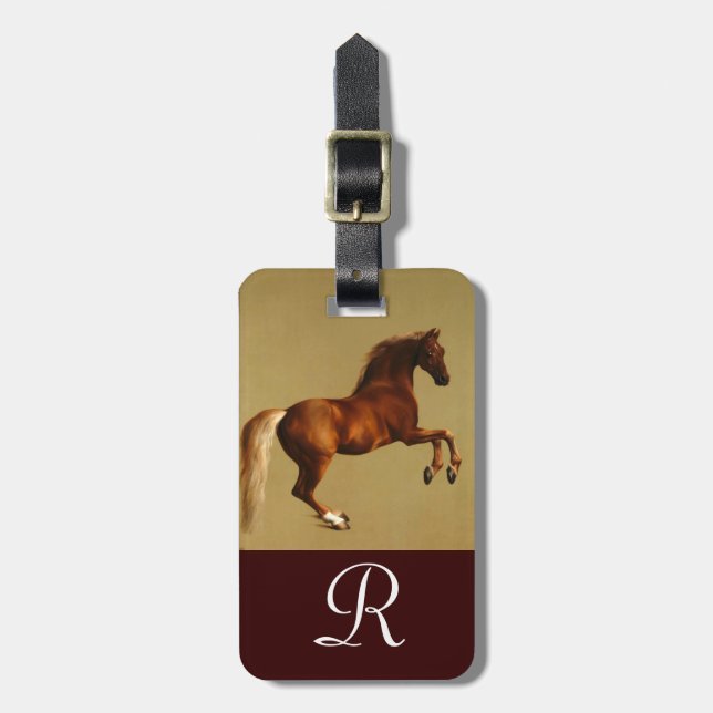 RED HORSE Monogram Bagagebricka (Vertikal Framsida)