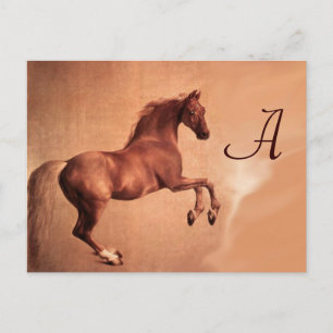 RED HORSE MONOGRAM VYKORT