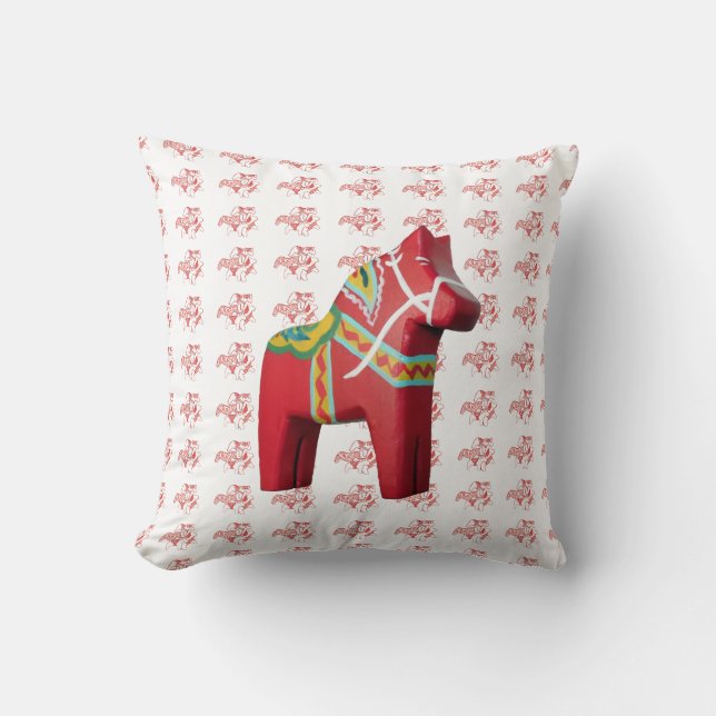 Red Horses Pillow Kudde (Framsida)