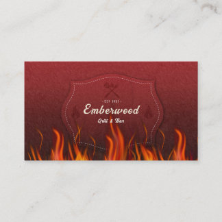 Red Hot Grill Business Card Visitkort