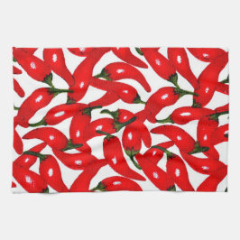 Red Hot Peppers Kryddstarka Kökshandduk