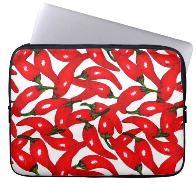Red Hot Peppers Spicy  Laptop Fodral (Framsidan)