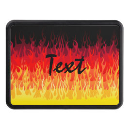 Red Hot rod Flames Dragkroksskydd