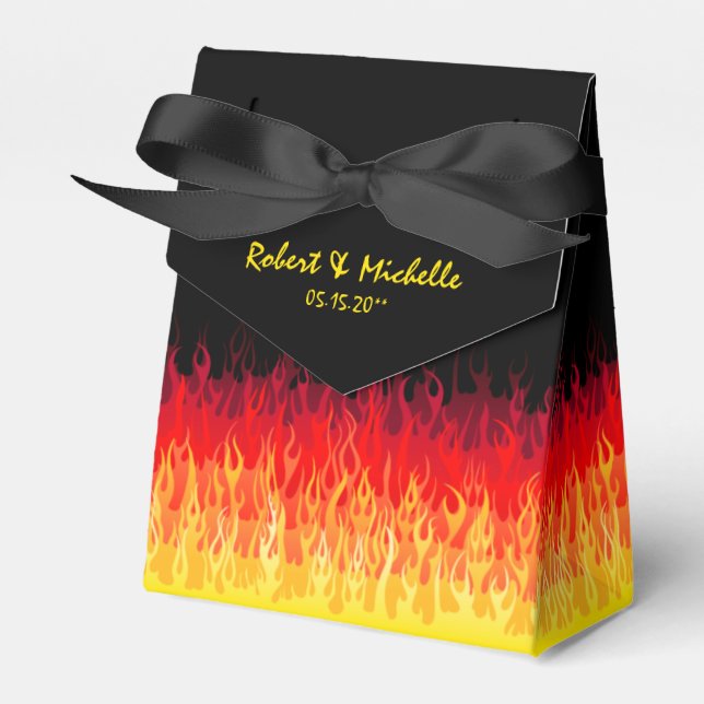 Red Hot rod Flames Presentaskar (Framsidan Sidan)