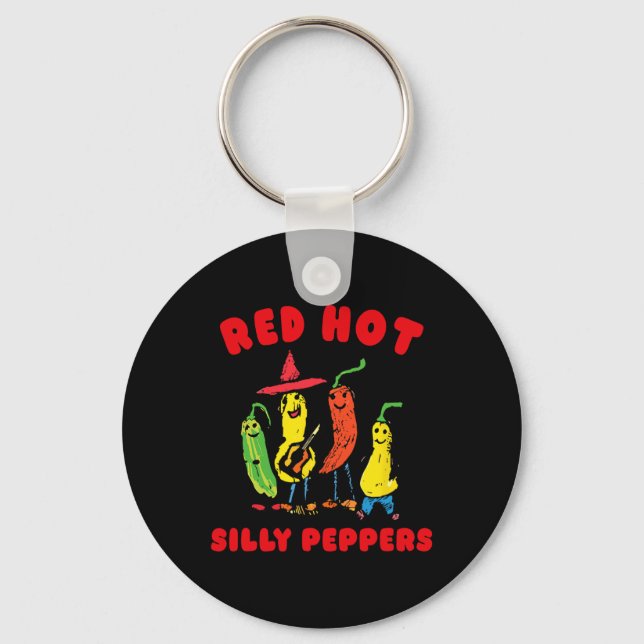 Red Hot Silly Peppers, Funny  Nyckelring (Framsida)