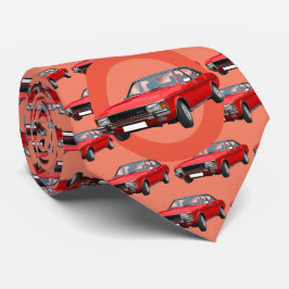 Red Hotrod 1970-talet Car Mönster Slips