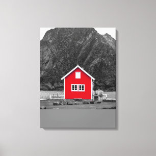 Red House Färg Pop Canvastryck