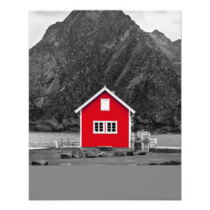 Red House Färg Pop Fototryck