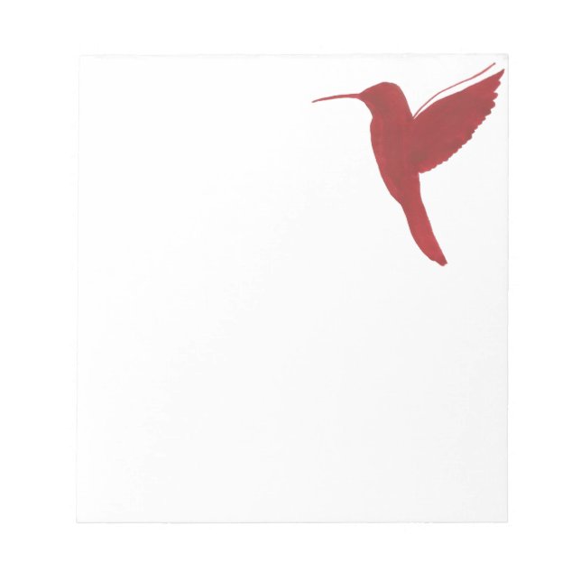 Red Hummingbird Anteckningsblock (Framsida)