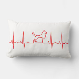 Red Hund Heartslag Lumbar Pillow Lumbarkudde